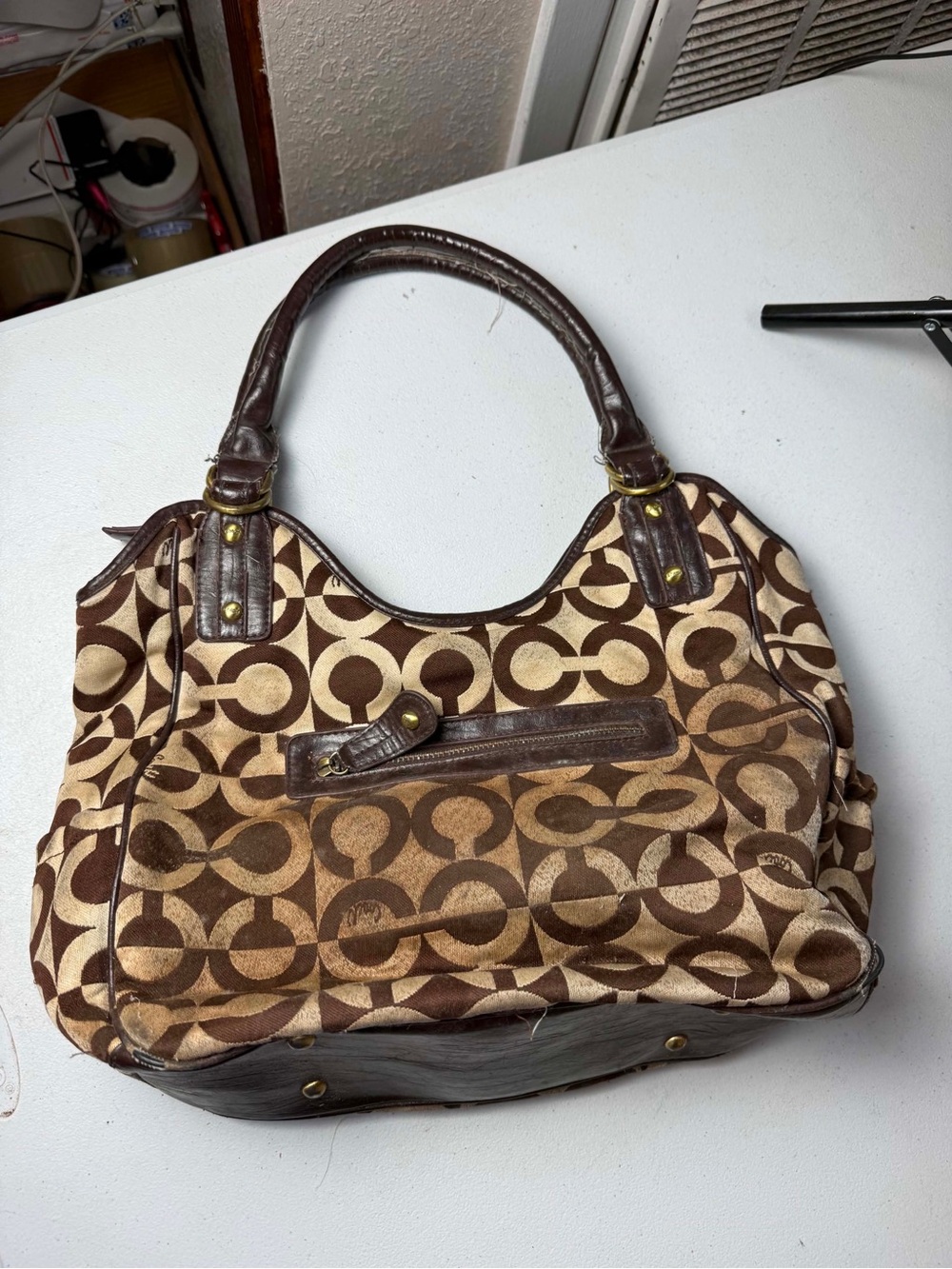 Dirty Coach sufflette cloth shoulder bag